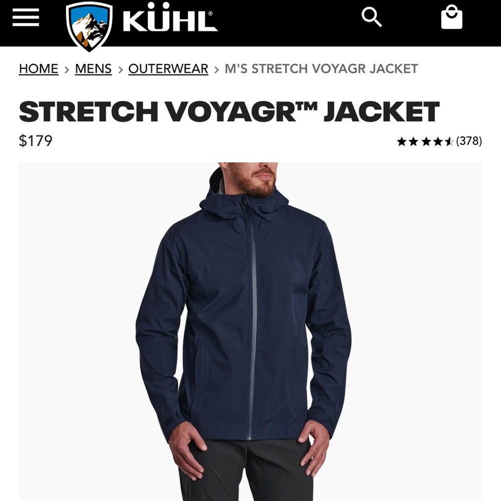KÜHL Men's Stretch Voyager Jacket - Navy Blue